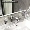 Prateleira de Armazenamento para Lavatório com Ventosa Banheiro Vaso Sanitário Box do Chuveiro Frente do Espelho Torneira Prateleira de Armazenamento sem Furo para Cosméticos