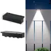 Luz Solar para Escalones Iluminación Exterior de Patio Luz Ambiental para Jardín y Patio de Casa Luz para Escaleras Luz Nocturna Impermeable