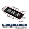 Orificio de Ventilación Disipación de Calor Negro Plateado Gabinete para Zapatos Rectangular Malla Transpirable Gabinete de Ventilación Armario de Vestir Aleación de Aluminio Malla Transpirable