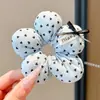 Goma para el pelo grande estilo coreano con diseño de flor 3D para niños, Moño relleno de algodón, Lindo accesorio para el pelo