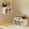 Caja de Condimentos Estante para Almacenamiento de Condimentos Montado en la Pared sin Perforaciones Caja de Almacenamiento de Condimentos de Cocina Sal Aromatizante Tarro para Condimentos