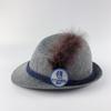 El Más Vendido de Amazon Gris Jaspeado Cuerda de Tres Líneas Promoción del Carnaval Oktoberfest Alemán Sombrero de Fieltro con Plumas al por Mayor