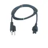 Cable adaptador de corriente para computadora de enchufe americano de tres clavijas con cola de Mickey Mouse cola de ciruela estándar americano de 3 orificios