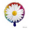 Globo de Película de Aluminio Girasol Sonriente Transfronterizo Flor de Margarita Pequeña Flor de Rosa Girasol Decoración de Cumpleaños Venta al por Mayor