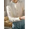 Camisa Elegante Casual de Manga Larga para Mujer, Nueva Colección Primavera y Otoño 2026 Estilo Vintage con un Toque de Lujo, Blusa con Cuello Alto Fruncido