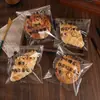 Sacos Autoadesivos Transparentes de Desenho Animado de Grau Alimentício para Pão, Croissant, Embalagens para Assar Bagel e Torrada, Atacado em Estoque