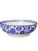 Cuenco de Porcelana Azul y Blanco para Pescado en Escabeche y Col, Cerámica Grande para Sopa, Recipiente Grande de Cerámica para Sopa Casero, Cuenco para Fideos, Recipiente para Pescado Hervido, Recipiente para Ensaladas Frías de Buffet, Cuenco para Fideos de Arroz