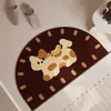 Alfombra de Baño de Dibujos Animados Lindos, Absorbente, Suave, Alfombra de Suelo de Barro de Diatomeas, Alfombra de Baño, Resistente a Manchas, Fácil de Cuidar, Secado Rápido, Alfombra Antideslizante