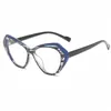 Gafas Antiazules para Mujer Ojo de Gato Transfronterizas Europeas y Americanas Material TR Gafas Nuevas que Cambian de Color Gafas Planas Montura para Miopía