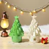 Portavelas Árbol de Navidad Transfronterizo, Árbol de Navidad Hueco que Puede Sostener Luces y es Translúcido, un Artículo Artesanal para Decoración de Escritorio en Casa