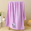 Toalla Estilo Nuevo Snoopy Terciopelo Coral Playa Baño Dibujo Animado Cara Lavado Absorbente Linda Suave Bata de Baño