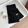 Bufanda de Punto Azul Suave y Acogedora para Mujer, Estilo Coreano de Invierno, Sensación de Alta Gama, Engrosada para Protección contra el Frío y Calor, Calentador de Cuello, Nuevo Modelo 2025