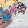 Libro Rojo Pequeño mismo estilo popular llavero colgante de mariposa estilo ins acrílico mochila escolar de estudiante regalo para amigas accesorios
