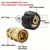 Conjunto de Adaptadores para Lavadora de Alta Pressão Acoplador Rápido de Latão 3/8" Kit de Conexões Rápidas para Mangueira 3/4" Macho para 1/2" Conector de Liberação Rápida