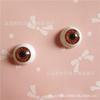 Creme telefone shell olho material BJD boneca manequim cabeça de ensino cabeça olho DIY acessórios artesanais 12MM
