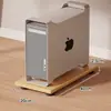 Suporte para host de computador, prateleira de armazenamento multifuncional para setups de jogos domésticos, prateleira de armazenamento móvel sob a mesa