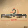 Estante negro para ropa interior con forma de peine tamaño grande para hombre clip de plástico para ropa interior dientes estante para sujetador ropa interior clip para ropa interior al por mayor
