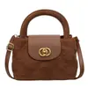 Bolso de Mano Nuevo Bordado de Punto de Diamante Diseño de Nicho Popular Bolso de Hombro Merade Estilo Retro Bolso Cruzado para Mujer