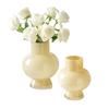 Fenton Vintage Exquisito Jarrón Pequeño Vidrio Hidropónico Decoración Clásica Crema Estilo Ins Adorno de Alta Estética Cristalería