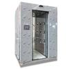 Sala de Ducha de Aire de Acero Inoxidable para Uso en Fábrica, Cabina de Ducha de Panel de Acero de Color para Taller Libre de Polvo de Doble Puerta y Doble Flujo, Pasillo Eficiente de Eliminación de Polvo