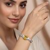 Pulsera de circonita de color para comercio exterior, pulsera de diseño vintage de moda, pulsera de moda estilo ins