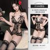 80kg Plus Size Menina Gorducha Abertura Íntima Sexy Lingerie Íntima Sexy Puro Desejo Uniforme Renda Tentação Pijama F188