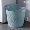 Cesto de armazenamento de roupa suja cesto de roupa suja doméstico cesto de roupa suja caixa de armazenamento de brinquedos cesto de plástico artefato de armazenamento para banheiro