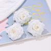 Acessórios para cabeça de flor de rosa artificial, acessórios para cabeça de flor de seda artificial, decoração de casamento, caixa de flores