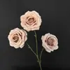 Flores artificiales vintage estilo wabi-sabi, ramos falsos estilo pastoral, hojas de otoño, flores secas, decoraciones de jarrón para el hogar, sala de estar y comedor