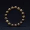 Pulsera de Madera de Agarwood Natural con Nudos Naturales para Mujer, Material Auténtico Viejo para Hombre, Cuentas de Oración Budistas, Pulsera para Ayudar a Dormir