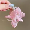 Pendientes de Flor Gota de Aceite Esmaltada Estilo Retro Francés Lujo Accesible Nicho Estilo Festivo de Gama Alta Pendientes Pequeños y Exquisitos Elegantes