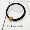Nueva diadema de lujo ligero accesorios para el cabello banda de goma goma para el pelo cubierta de cuero cuerda para el pelo accesorios para el cabello de alta elasticidad simples con diamantes de imitación para mujer