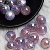 Tarjeta Ding Yi 10-12 Cuentas de Plumas de Polvo Estelar Leng Yue Chapado Resina Cuentas con Agujero Pasante Cadena de Teléfono Móvil Diy Accesorios de Joyería
