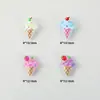 Acessórios para Nail Art Novo Casquinha de Sorvete DIY Capa para Celular Pequenos Acessórios Pacote de Material Decorativo Acessórios de Desenho Animado para Unhas