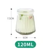 Botella de Vidrio Transparente Espesado para Pudín con Tapa, Botella para Yogur, Botella de Leche, Botella Vacía para Reenvasado de Gelatina, Venta al por Mayor