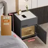 Mesa de cabeceira inteligente com trava de senha integrada, cofre e armazenamento; um carregador e cofre sem fio multifuncional para uso doméstico e no quarto