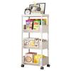 Carrinho de armazenamento rack móvel multi-camada piso sala de estar dormitório sob a mesa estante de livros casa cozinha lanche rack de armazenamento