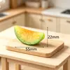Juguete de comida en miniatura simulado, fruta, bricolaje, accesorios de pegamento de crema, colgante de llavero, material de resina, accesorios de juguete squishy