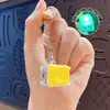 Llavero colgante de Tetris de nueve teclas de moda en colores macaron, accesorio de juguete de botón para aliviar el estrés, venta al por mayor