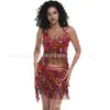 Conjunto de Lentejuelas y Borlas de Danza del Vientre de Halloween Transfronterizo Set de Baile de Lentejuelas Hot-Selling para Discoteca Comercio Exterior