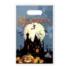 Bolsa de Tote de Plástico para Halloween Navidad Calabaza Fantasma Papá Noel Bolsa de Regalo Fiesta Empaque de Dulces y Snacks