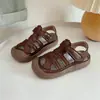 Zapatos para Bebé de Punta Cerrada Anticolisión Unisex para Niños Sandalias Casuales de Playa para Niños Sandalias para Niños Cuero Suave Suela Suave Zapatos para Caminar para Bebé