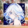 Pintura al Óleo Digital Bidimensional de Fungina de Genshin Impact DIY Pintado a Mano para Colorear Personaje Bidimensional Xiangzhongli Pintura al Óleo Acrílica