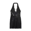 Suministro Exclusivo Transfronterizo de Ropa para Mujer 2026 Nuevo Estilo Europeo y Americano Vestido de Lentejuelas de Cuello Halter Sexy y a la Moda 6050828