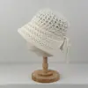 Sombrero de Pescador Hueco con Abertura Trasera Estilo Coreano para Mujer, Sombrero de Sol para Exteriores Estilo Japonés, Sombrero Versátil Liso para Proteger del Sol