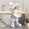 Lujo Ligero Altavoz Astronauta Decoración Grande de Piso de Resina Hogar Sala de Estar Mueble de TV Decoración de Inauguración Regalo para Niños