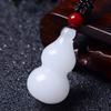 Pingente de jade dourado natural de Xinjiang, pingente de jade branco Hotan, pingente de jade Ping An, pingente de jade, fornecimento ao vivo