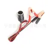 Pinza de Cocodrilo Personalizada a Enchufe Hembra de Encendedor de Cigarrillos Batería de Coche a Enchufe de Encendedor con Cable de Extensión de Encendedor de Silicona