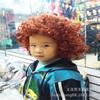 Peluca para Bebé y Niños Peluca Falsa para Fotografía de Bebés Cabello Corto Rizado Peluca para la Cabeza Peluca Moderna para Niños y Niñas Set de Pelucas Peluca de Payaso