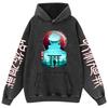 Sudadera con capucha de algodón puro lavado vintage de Jujutsu Kaisen Spell War transfronterizo para hombres y mujeres